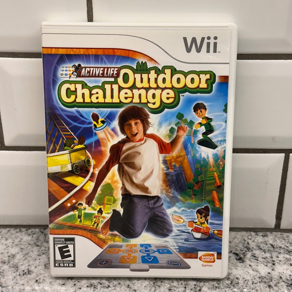 Bandai Namco Nintendo Wii Active Life Outdoor Challenge Fitness Sports Game Fun